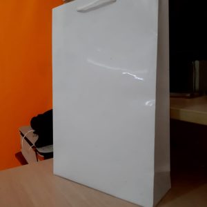jual tas kertas putih polos